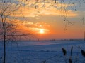 Sonnenuntergang im Süden von China im Winter realistisch original